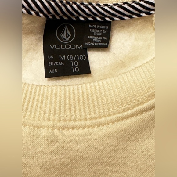 Girls Volcom Truly Stokin Sweatshirt M 8/10 - Picture 7 of 7